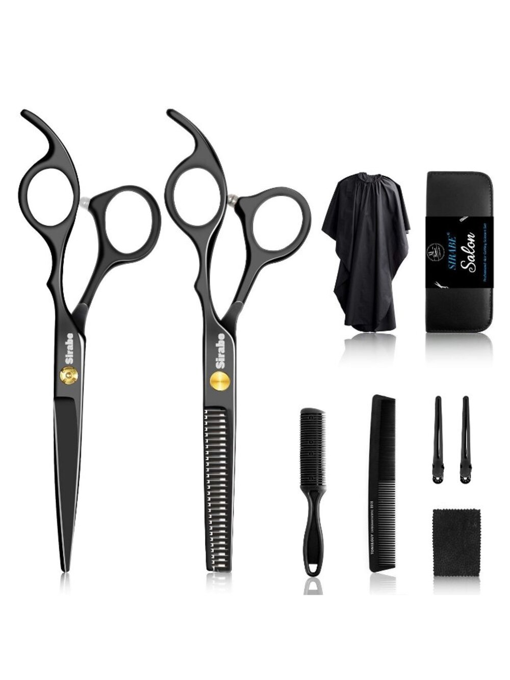 New 10 PCS Hair Cutting Scissors Set, Professional Haircut Scissors